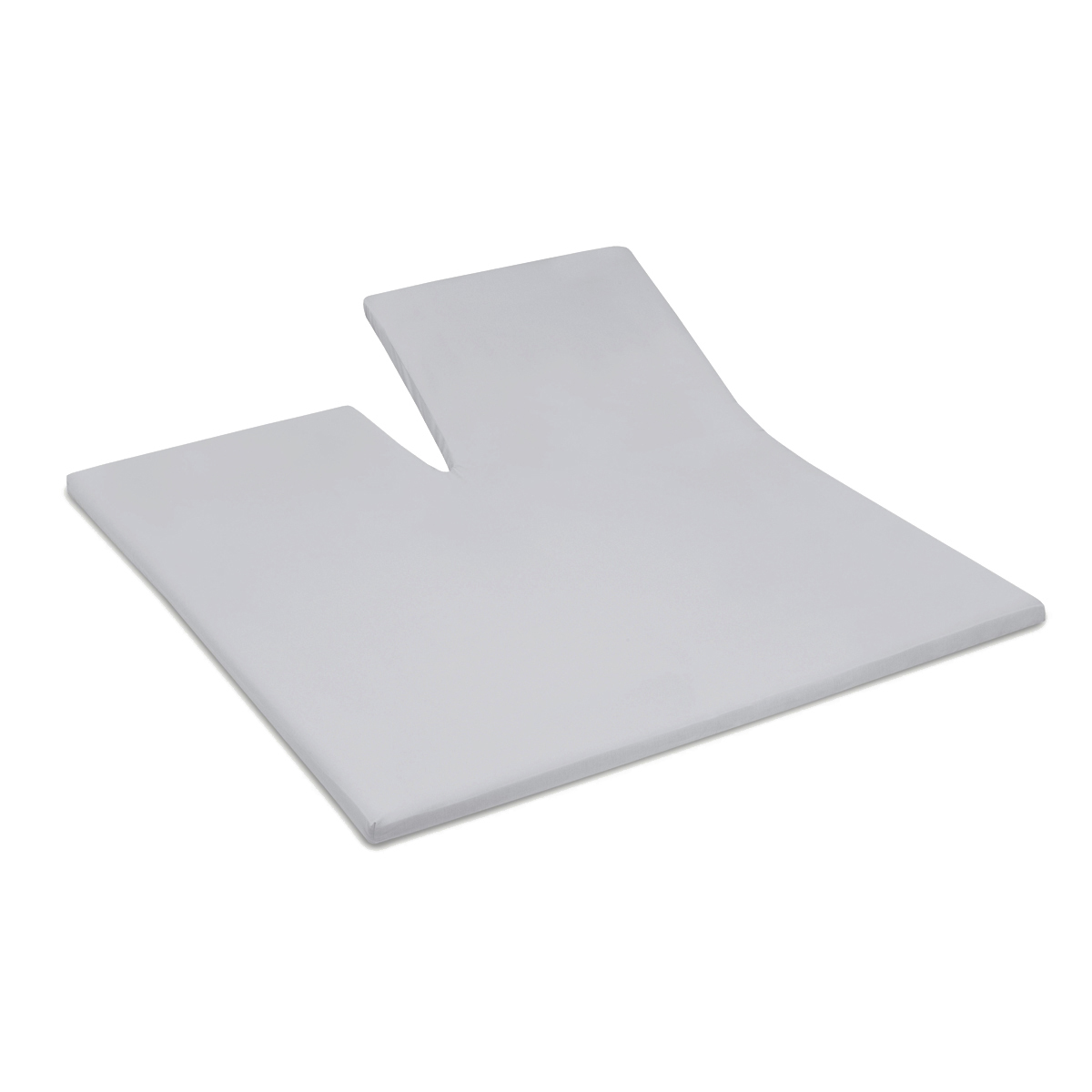 Cinderella Morning single splittopper spannbettlaken 180x200/210cm flanell hellgrau (bis 15cm)