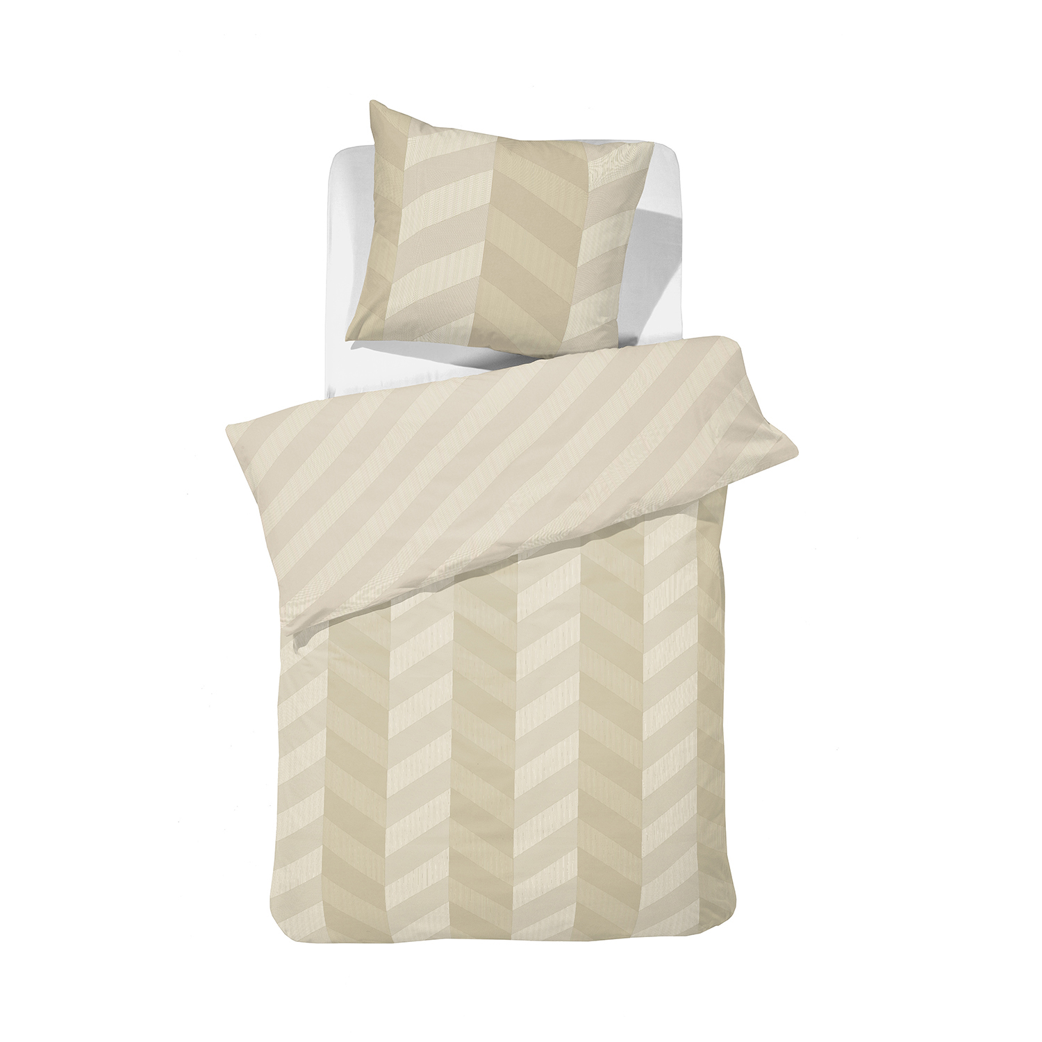 Damai Atomy bettwäsche 140x220cm satin hellbeige