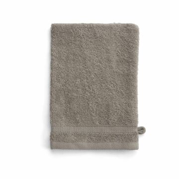 Bath Basics waschlappen/waschhandschuh 16x21cm taupe (4 stück)