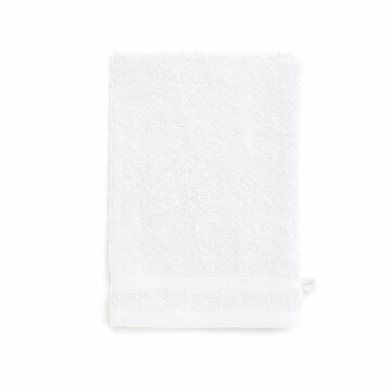 Bath Basics waschlappen/waschhandschuh 16x21cm weiß (4 stück)