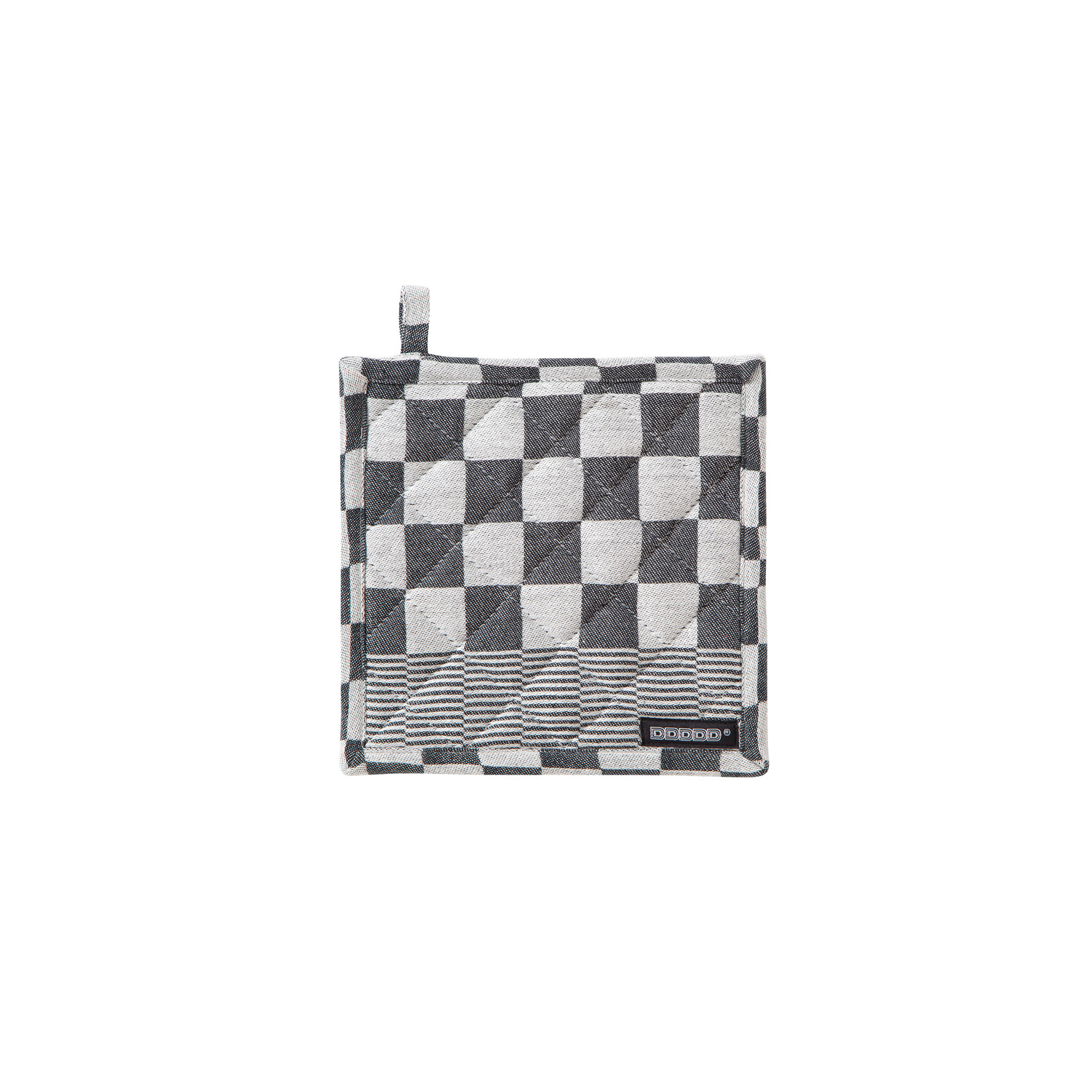 DDDDD Barbeque topflappen 21x21cm schwarz (2 stück)