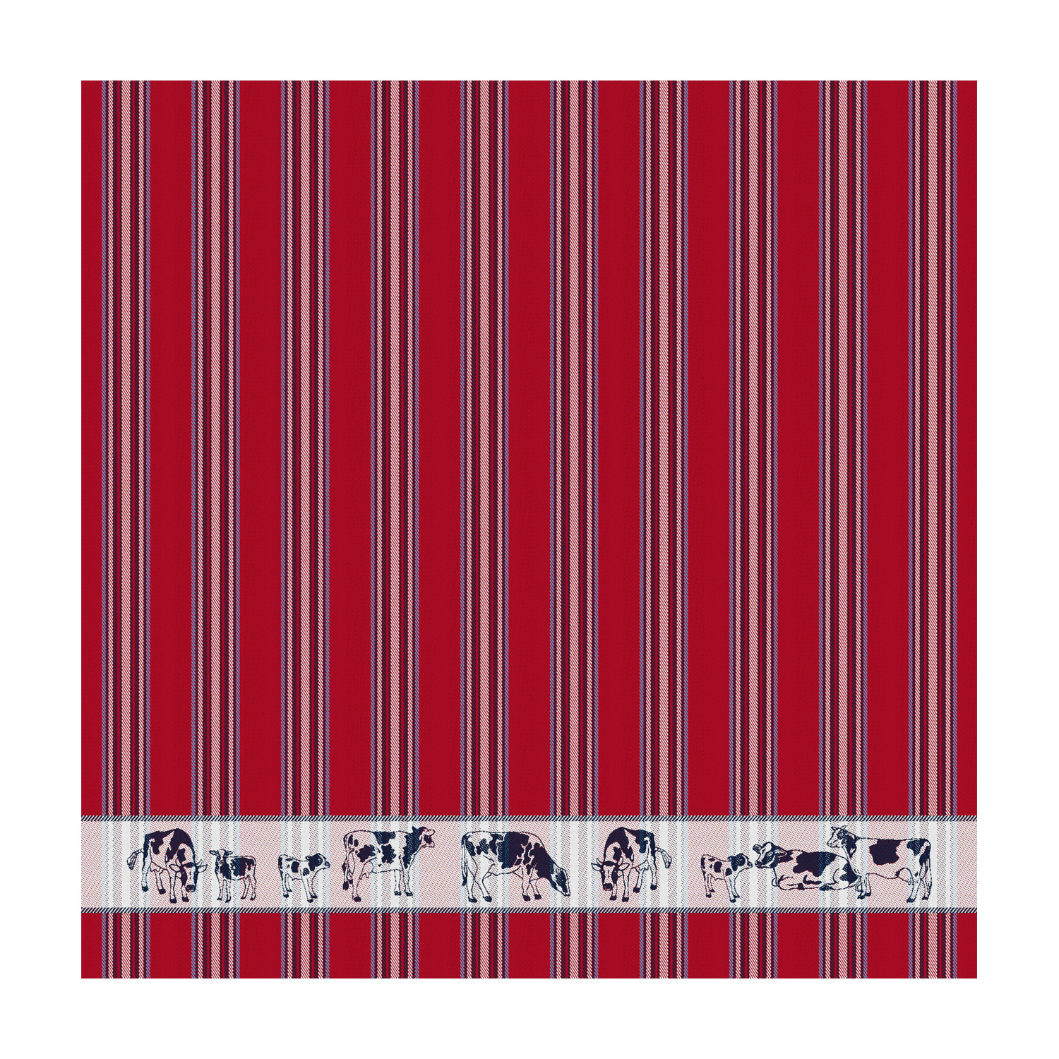 DDDDD Friesian geschirrtuch 60x65cm rot (6 stück)