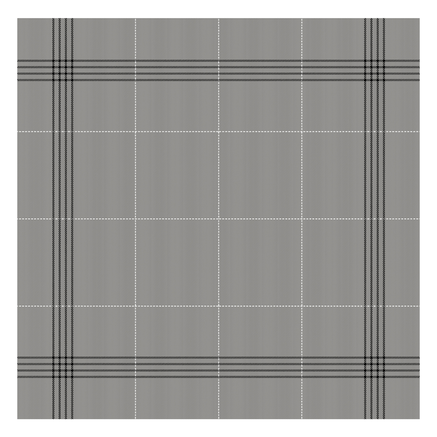 DDDDD Morvan geschirrtuch 60x65cm bio-baumwolle grau (6 stück)