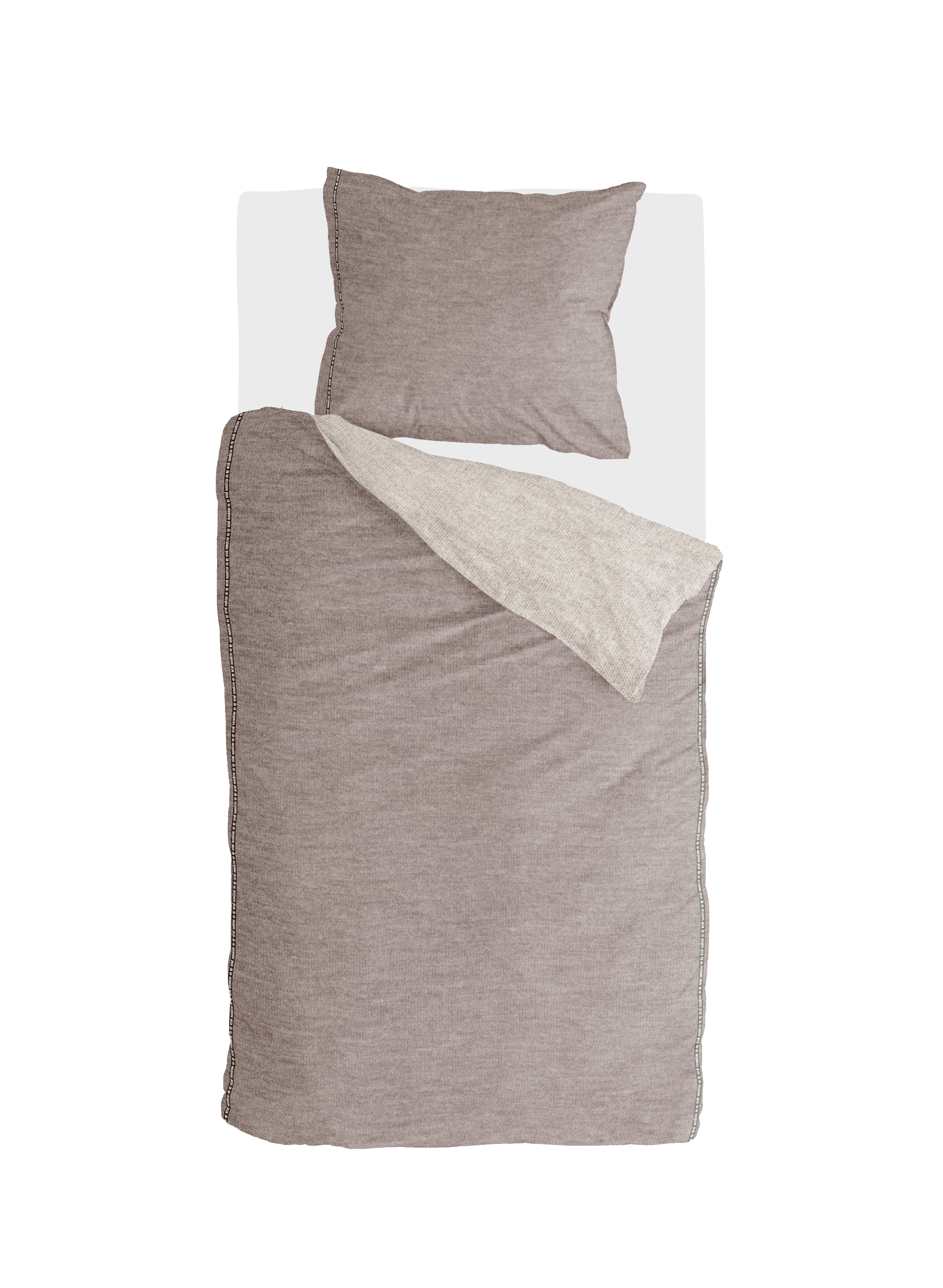 Casual Beauty bettwäsche 140x200cm taupe/sand