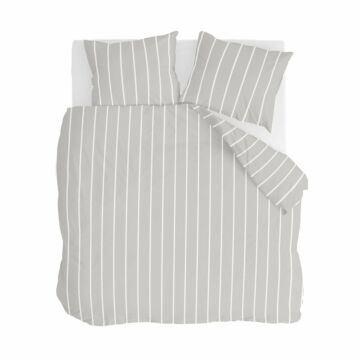 Preppy Pinstripe bettwäsche 240x220cm grau