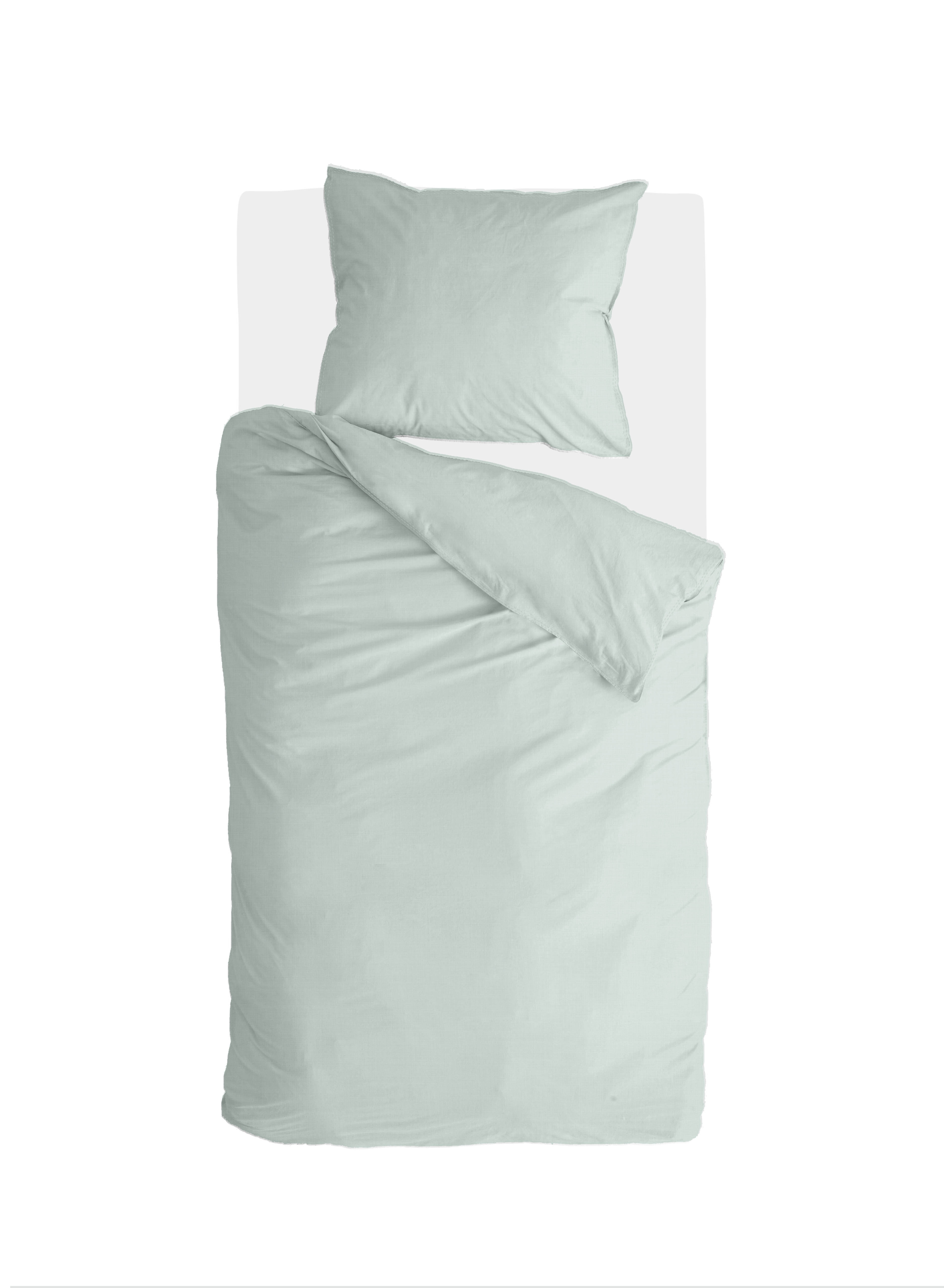 Vintage Cotton bettwäsche 140x220cm jade