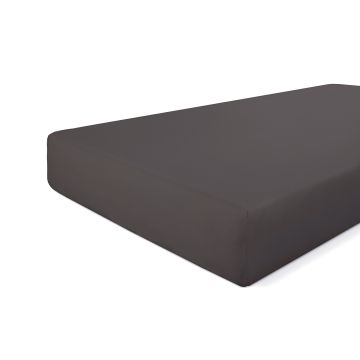 Crispy Cotton spannbettlaken 180x220cm anthrazit