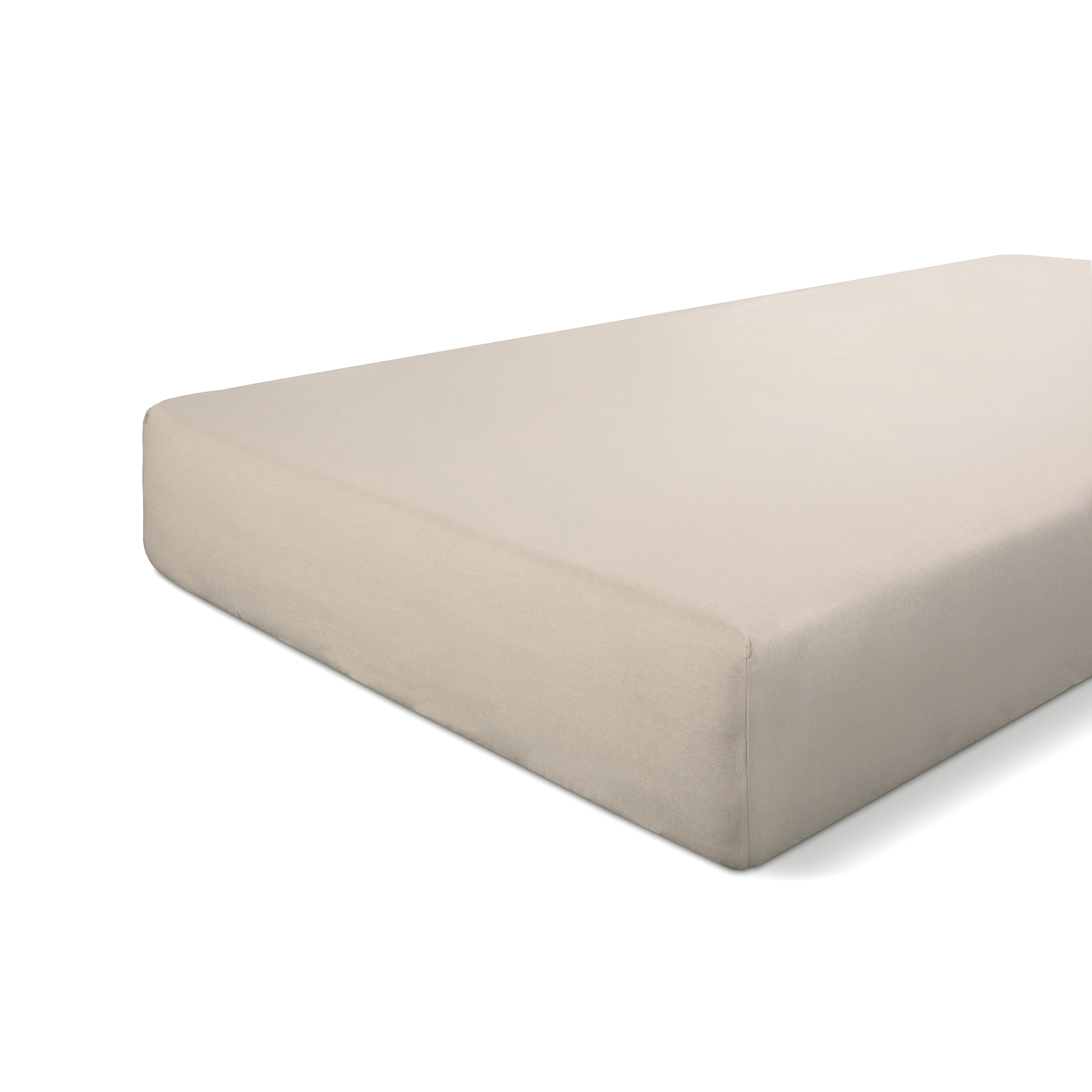 Crispy Cotton spannbettlaken 180x220cm sand