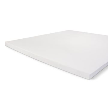 Crispy Cotton topper-spannbettlaken 180x220cm baumwolle weiß