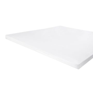 Jersey Stretch topper-spannbettlaken 90x220cm weiß