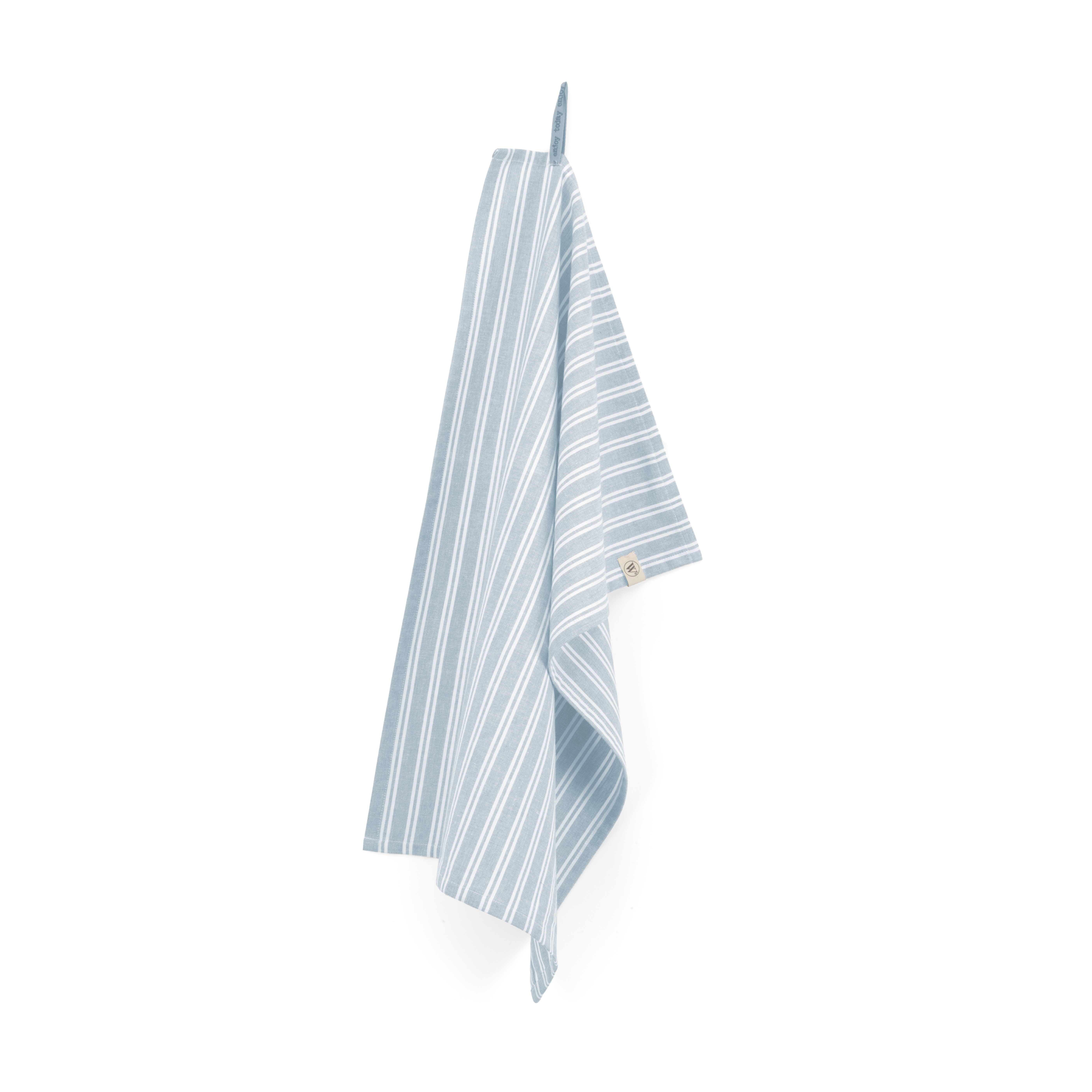 Dry weißh Stripes geschirrtuch 50x70cm denim