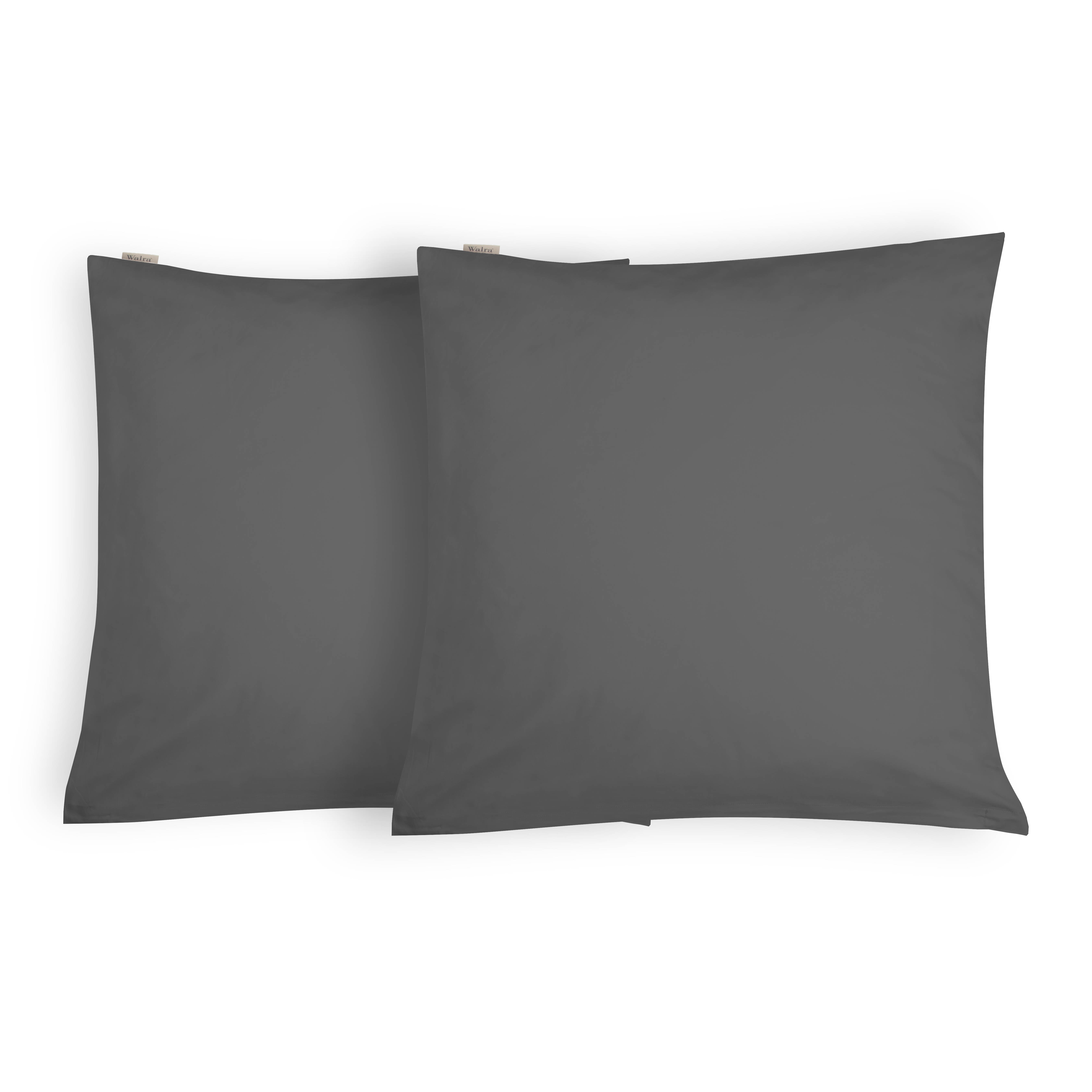 Crispy Cotton kissenbezug 80x80cm anthrazit (2 stück)