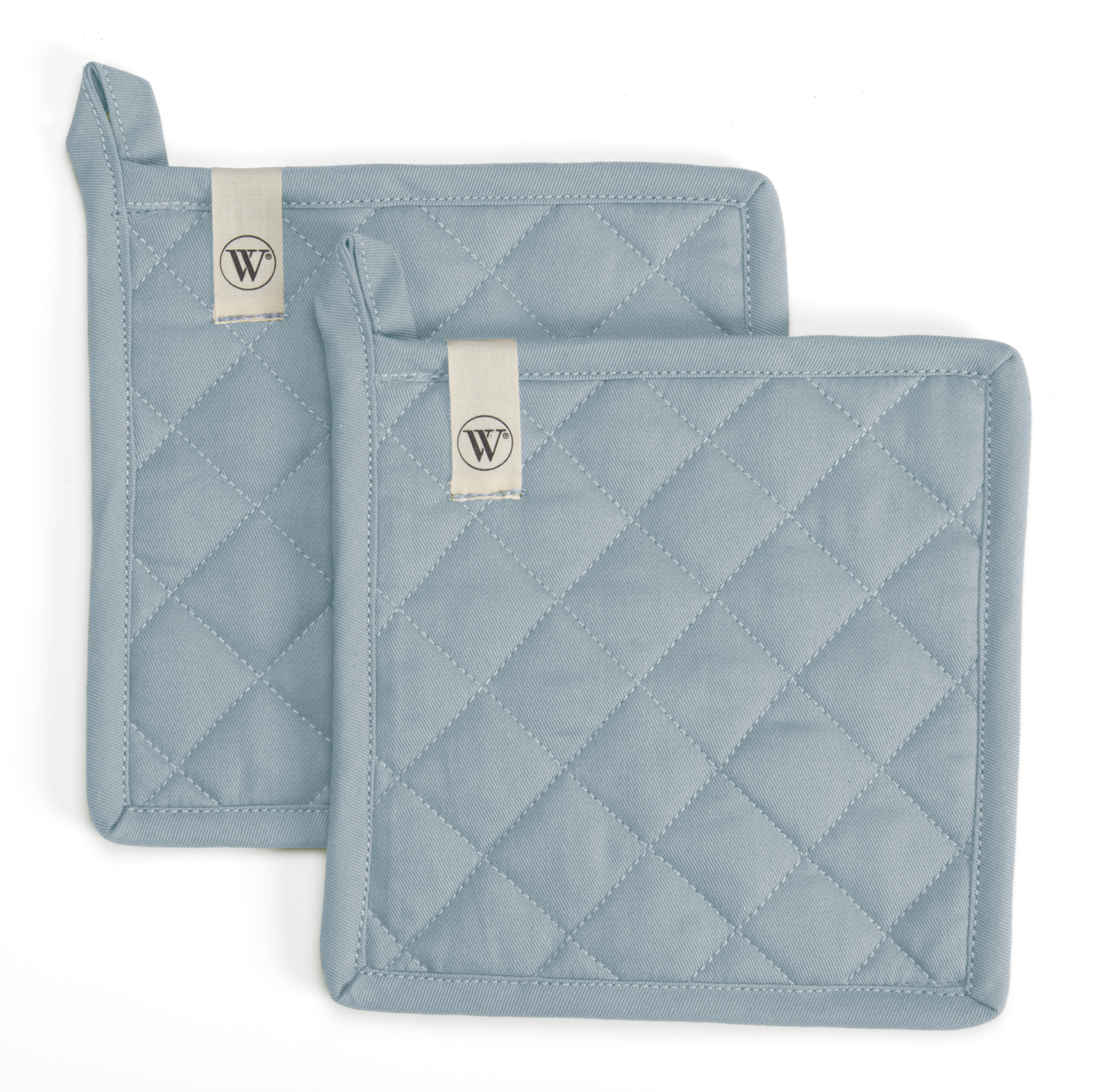Cook and Trial topflappen 20x20cm denim (2 stück)
