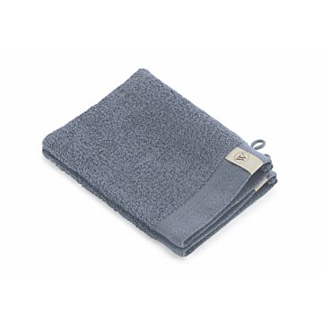 Soft Cotton waschlappen/waschhandschuh 16x21cm indigoblau (2 stück)
