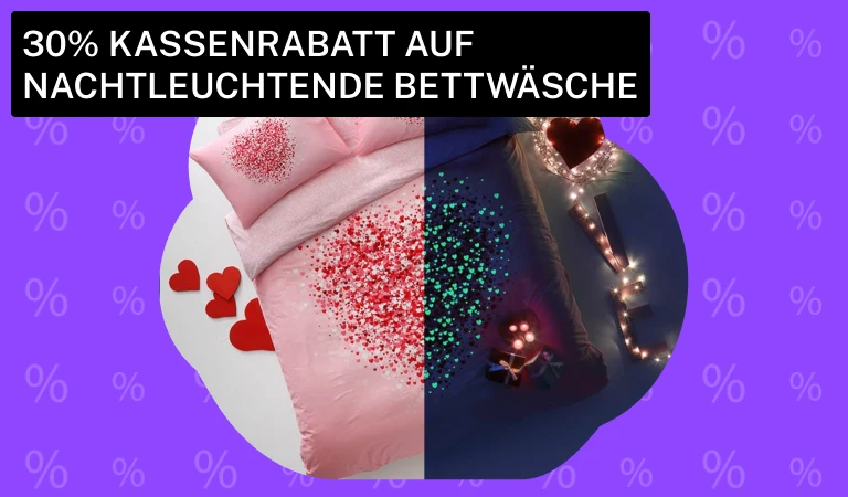 Rabatt auf Bettwäsche